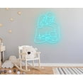 thumbnail image 4 of Glowneon Wolf Sitting Neon Sign, Wolf Lover Man Cave Wall Decor, 4 of 4