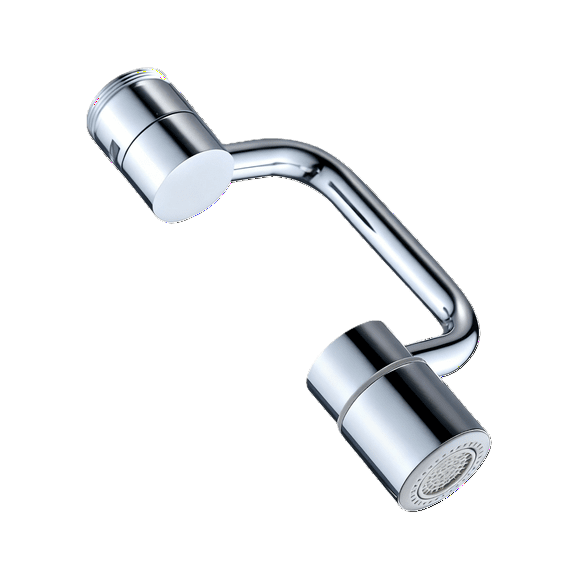 Brass-Extended Bathroom Faucet Extender: 1080° Rotation   Adjustable Swing Arm, with Aerator Function, Fits G1/2, 15/16”, and 55/64” Faucets