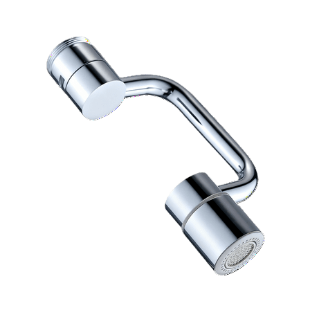 Brass-Extended Bathroom Faucet Extender: 1080° Rotation Adjustable Swing Arm, with Aerator Function, Fits G1/2, 15/16”, and 55/64” Faucets