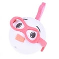 1Pc Cute glasses chickens car antenna pen topper aerial eva ball decor