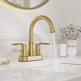 thumbnail image 3 of Bathroom Sink Faucet 3Hole 2Handle 4in Centerset Vanity Mixer with Pop Up Drain, 3 of 13