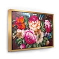 thumbnail image 4 of Vintage Vibrant Yellow and Red Flower Still Life III 40 in x 30 in Framed Painting Canvas Art Print, by Designart, 4 of 5