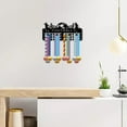 thumbnail image 6 of Iron Sports Theme Iron Medal Hanger Holder Display Wall Rack 3-Line with Screws Sports 130x290mm Hole: 5mm, 6 of 9