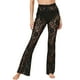 thumbnail image 1 of Leggings de encaje de cintura alta para mujer - Pantimedias elásticas transparentes con diseño de volantes, S-XL, 1 of 4