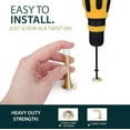 thumbnail image 4 of Mega Handles | Spring Door Stopper | 3.35 inches | Satin Brass, 4 of 5
