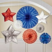 Red, White and Blue Starburst