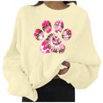 thumbnail image 2 of 2023 Chandail en Molleton Mode Femme 50 % de Réduction Liquidation Mode Décontractée Manches Longues Col Rond Imprimé Pull Femme, 2 of 4