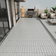 thumbnail image 4 of GZXS Waterproof WPC Interlocking Deck Tiles 11-Pack, 11.8"x11.8" Square Composite Wood-Plastic Quick Install Patio Floor Tiles, Light Gray, 4 of 6