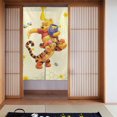 thumbnail image 1 of Cortina de puerta semiopaca con patrón de patchwork de dos piezas de Winnie the Pooh, cortinas opacas decorativas para dormitorio, sala de estar, decoración de habitación de niños, 34 x 56 pulgadas,, 1 of 7
