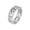 Silver, variant on Men's Women's Stainless Steel Solid Chain Link Band Statement Ring Gothic 7MM Wide Pinky Ring Black Size 7