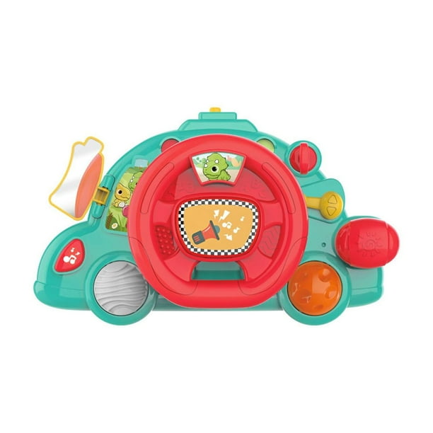 Juguete de volante musical, juguete de conducción de automóviles con luz y música Juguete de aventura de automóvil educativo temprano para niños