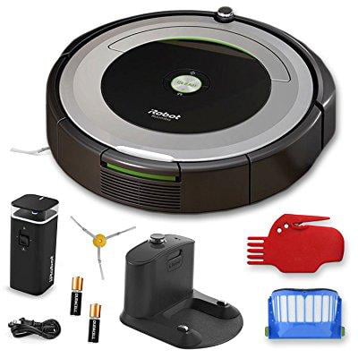 irobot roomba 690 wi-fi connected robotic vacuum cleaner + 1 dual mode virtual wall barrier (with batteries) + extra filter +