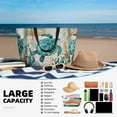 thumbnail image 5 of Naloa Watercolor Sea Turtle Large Capacity Beach Bag, Waterproof Sandproof Beach Swim Pool Bag Tote Bag for Women, 5 of 7