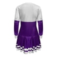 thumbnail image 5 of Lilgiuy Women Casual Dress Christmas Printed O-Neck Pleated Skirt Long Sleeve Dress, 5 of 5
