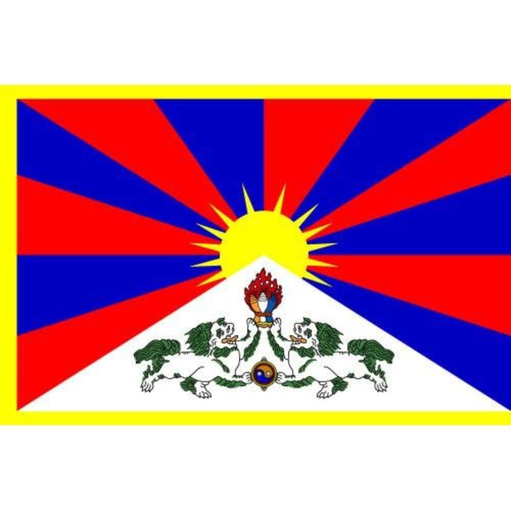Tibet Flag 3x5 3 x 5 NEW Tibetan TIBETIAN DALAI LAMA, Durable Polyester