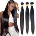 thumbnail image 1 of Hair Bundles Poirewsa Straight 10A, virgen brasileño, 50 g, x3, 1 of 9