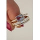 thumbnail image 1 of Elegante anillo de Hip Hop de Color dorado para mujer, conjunto de anillos de boda con piedras rojas de circón incrustadas a la moda, joyería de compromiso nupcial para fiesta Dengxun unisex, 1 of 2