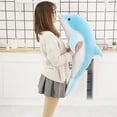 thumbnail image 6 of Plush Dolphin Toy 30Cm Stuffed Soft Pillow For Children, Cute Marine Animal Design With Vivid Details, Ideal Holiday Gift For Kids Companion At Home, 6 of 7