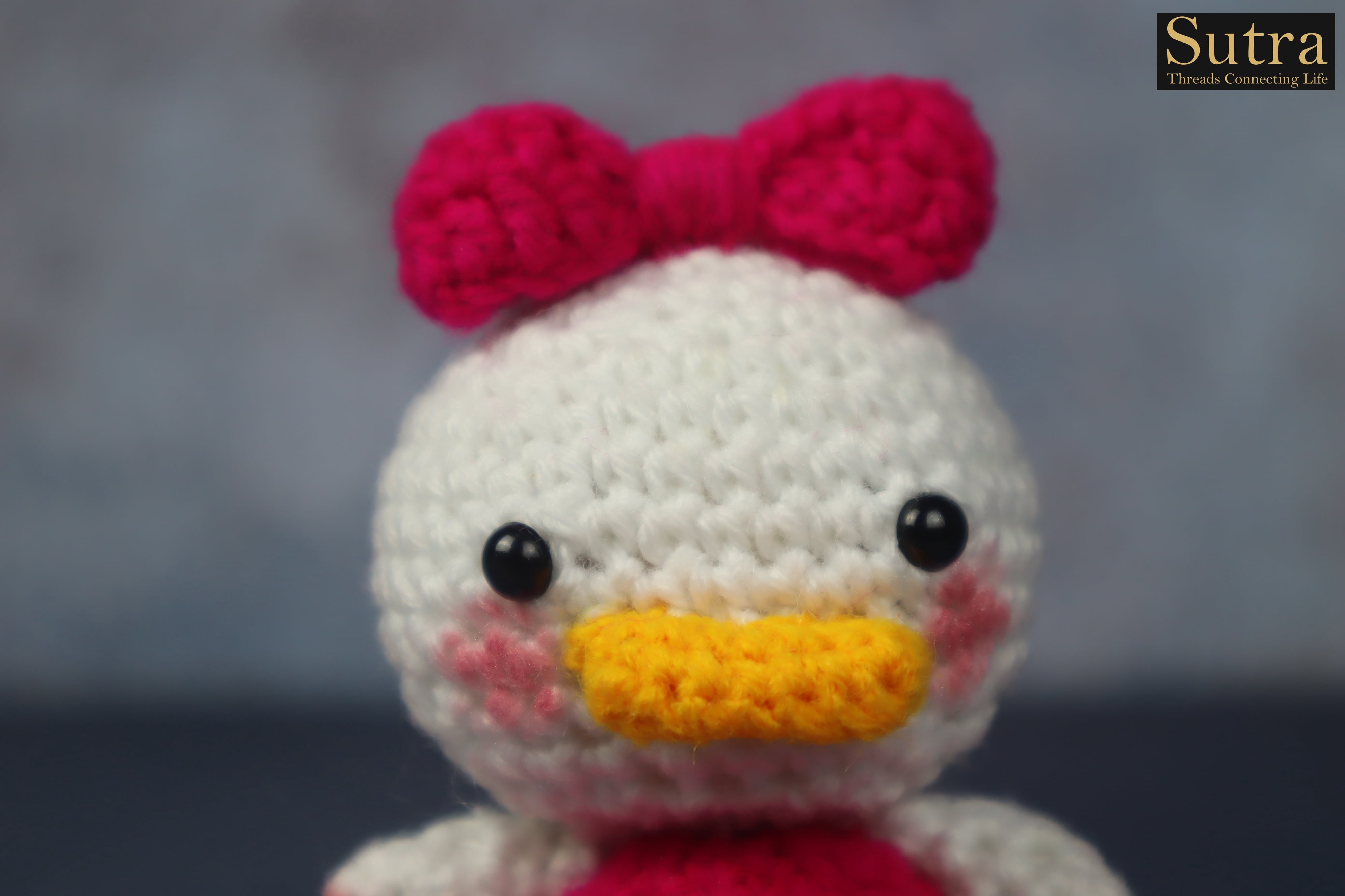 Daisy Duck Handmade Pink crochet Toy, Best Gift for Baby Shower , Birthday