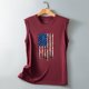thumbnail image 5 of Camiseta holgada sin mangas con cuello redondo y estampado informal de verano para mujer Pompotops  lopia993396, 5 of 5