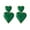 Green, variant on Titanium Heart Love Earrings for Women, Hypoallergenic Cute Tiny Sequins Stud, Cartilage Tragus Screw Back Post Piercing Sensitive Ear