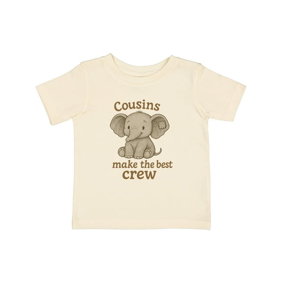 Inktastic Cousins Make the Best Crew Elephant Graphic Boys or Girls Baby T-Shirt