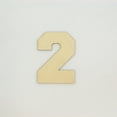 thumbnail image 1 of 1 Pc, 12 Inch X 1/8 Inch Thick Collegiate Font Wood Numbers 2 Easy To Paint Or Decorate For Indoor Use Only, 1 of 3