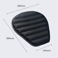 thumbnail image 5 of Cojín para asiento de motocicleta, Universal, transpirable, cómodo, cinturones ajustables, suave, antideslizante, absorción de impacto, funda para, 5 of 5