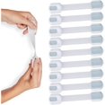 thumbnail image 4 of 8-Pack Baby Locks Straps - Baby Proofing Child Safety Cabinet Locks Multi-Purpose for Furniture, Kitchen, Ovens, and Toilet Seats, 4 of 10