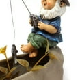 thumbnail image 2 of Fishing Man Figurine Lifelike Durable Resin Fisherman Statue For Garden Home Backyard, 2 of 12