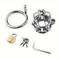 thumbnail image 1 of Unlock Your Wildest Fantasies with this BDSM Penis Cage and Ring Set, 1 of 4