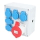 thumbnail image 4 of Risegun Enchufe Industrial, Caja De Enchufe Industrial A Prueba De Agua IP44 con 5 Enchufes AC250V 16A EU 1 Enchufe CEE AC220‑380V 240‑415V, 4 of 8