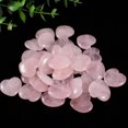 thumbnail image 1 of Adornos de amor de cristal de Europa y Estados Unidos, corazón de cristal rosa no poroso de 20 mm, piedra en forma de corazón, 1 of 5