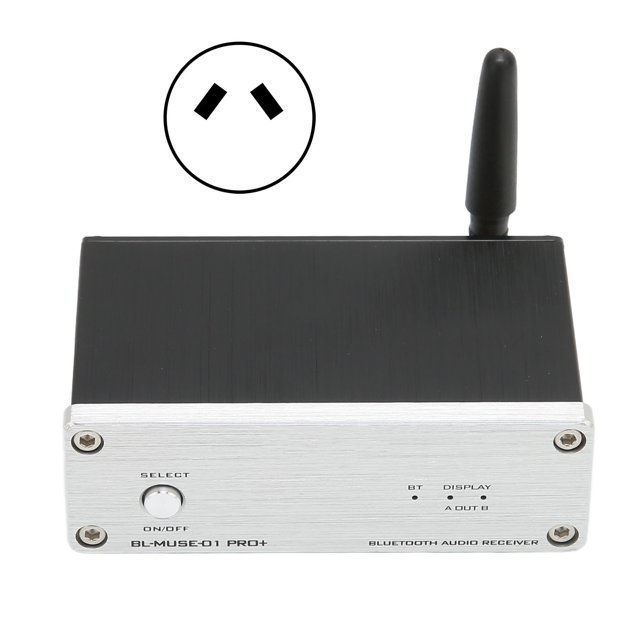 Bluetooth 5.1 Power Amplifier Low Power Lossless Powerful Decoding Format Home Sound Amplifier 110‑240V Silver AU Plug