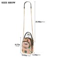 thumbnail image 2 of FORMRS Crossbody Bag for Women Quilted Travel Shoulder Cell Phone Purse with Chain Strap Handbag, Beige Christmas Snowman, 2 of 7