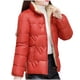 thumbnail image 1 of Parkas de manga larga para mujer, chaqueta con bloques de color, mangas largas y bolsillos con cremallera, blusa para mujer, 1 of 5