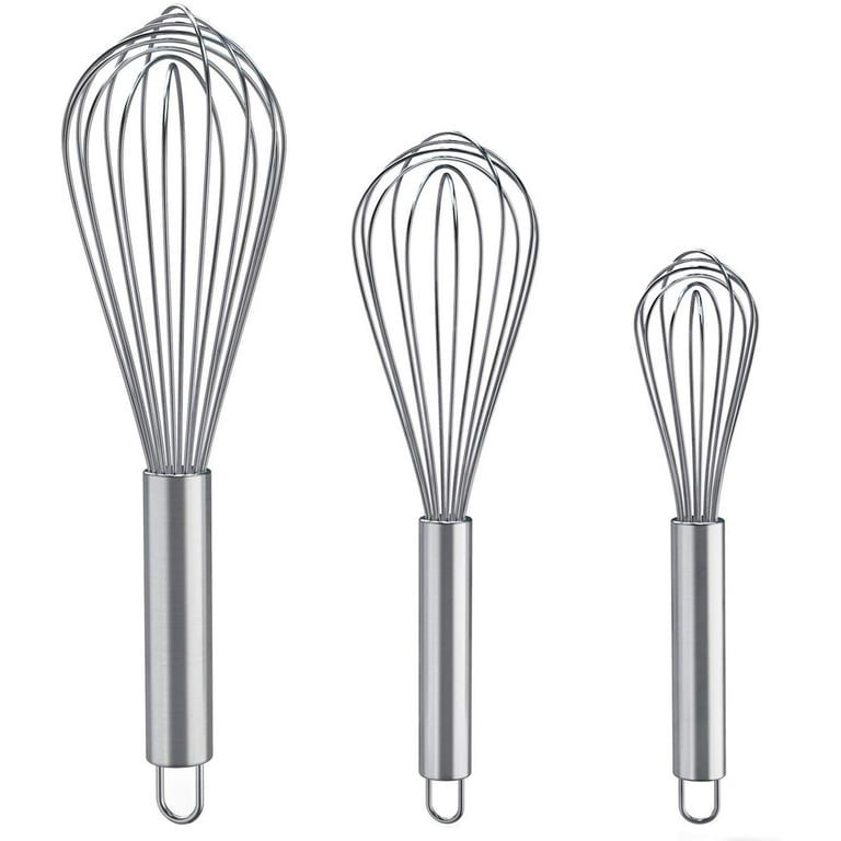 2PCS Mini Small Stainless Steel Balloon Wire Whisk Set Mix Stir Beat  180*25mm Washable Anti-rust Kitchen Egg Beater - AliExpress