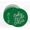 thumbnail image 2 of Inkdotpot Silver Foil Paper Hang Tags Baby It's Cold Outside Baby Shower Favor Tags 50 Pieces, 2 of 7
