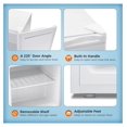 thumbnail image 4 of WDNMD9418 Mini Freezer,1.1 Cu.ft Upright Freezer with Reversible Single Door,Removable Shelves,Small Freezer with Adjustable Thermostat for Home/Kitchen/Office (White), 4 of 8