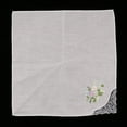 thumbnail image 4 of Juego de 5 Pañuelos de Algodón Bordados con Flores, Regalo para Día de Madre, 01 jinwen Encaje de algodón de pañuelo para mujer, 4 of 8