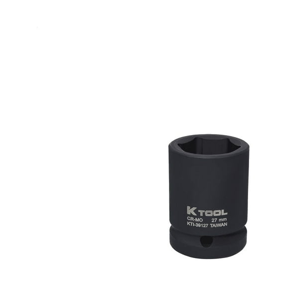 K-Tool 39127 27mm x 3/4" Drive 6pt Metric Standard Impact Socket