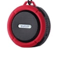 thumbnail image 2 of Matsuzay C6 Altavoz Bluetooth inalámbrico portátil Caja de sonido a prueba de agua con ranura para tarjeta HookTF Manos libres con ventosa para Cables de audio/vídeo Rojo, 2 of 5
