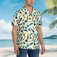 thumbnail image 5 of Xecao Fathers day print Hawaiian shirt - a stylish short-sleeve button-down for men, perfect for casual beach and tropical outings., 5 of 9