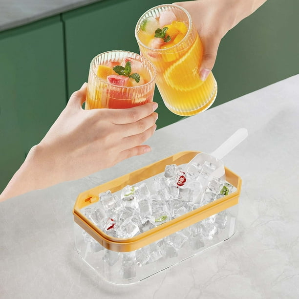 Hielera Doméstica con Pala para Hielo - Contenedor para Almacenar Bloques de Hielo con Un Solo Clic | Hielera Abs de Gran Capacidad de 9 L para Verano