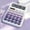 Purple, variant on Horivan Dual Power Solar Battery Calculator 12 Digit Large LCD Display Desktop Math Tool For Office Business