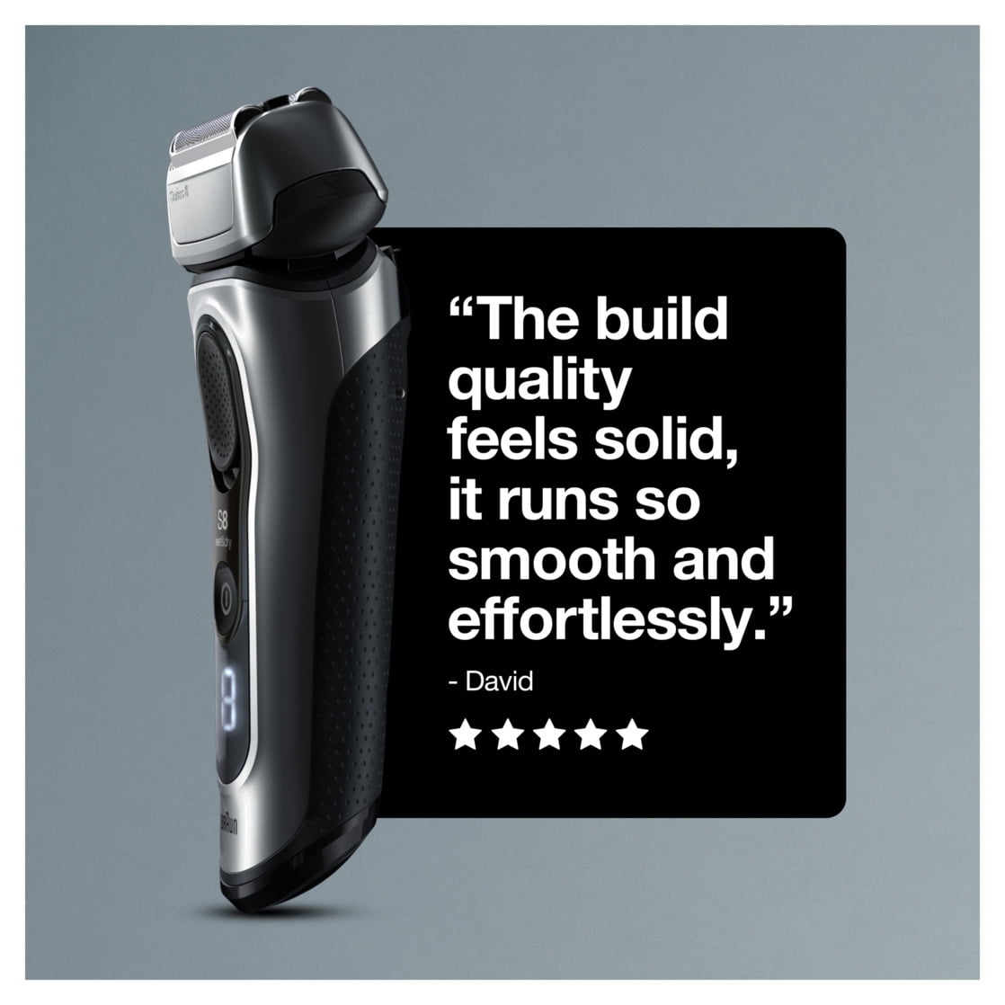 Braun Series 8 8457CC Electric Shaver, Wet & Dry, Beard Trimmer