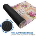 thumbnail image 6 of Long Mouse Pads for Desk,Pioneer Flower Floral Print Pattern Desk Mats on Top Of Desks, Desk Mouse Pad Extra Large with 3mm Non-Slip Base and Stitched Edge for Gaming,Office,Work,Home 47.3"x23.6", 6 of 6