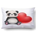 thumbnail image 1 of Funda de Cojín ABPHQTO diseño Panda Juguete Corazon Rojo 50x75 cm, 1 of 1