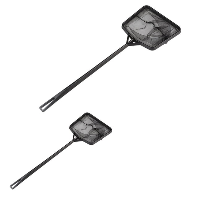 BESTYASH 2Ud Red De Aterrizaje Para Nylon Negro Compacta Para Y Acuario