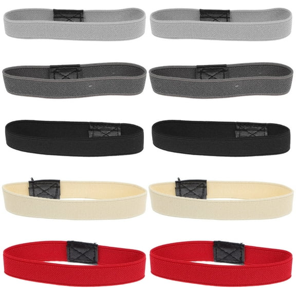 COOPHYA 5Pairs Elastic High Heel Shoe Straps High Heels Elastic Band For Women Polyester Red